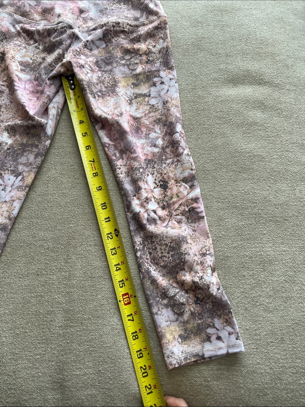 RBX Floral High-Waist Leggings in Pink and Brown - Picture 7 of 8